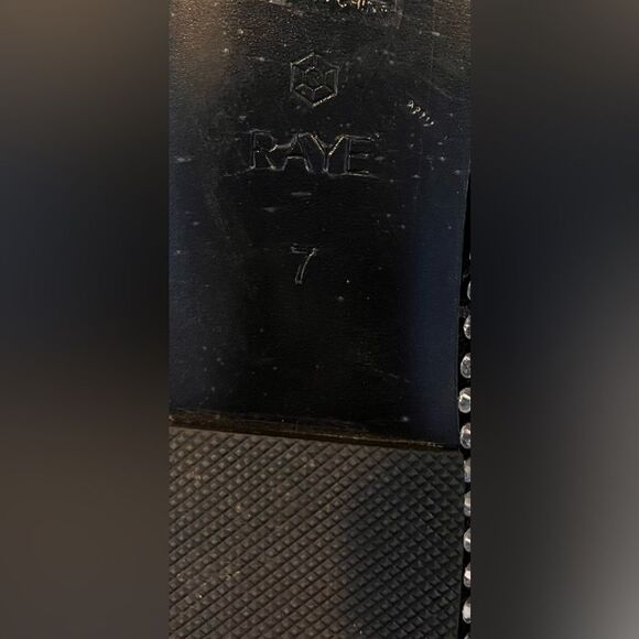 RAYE Jane Flat Black - Size 7 | Crystal Embellished Suede Flats - Picture 3 of 3